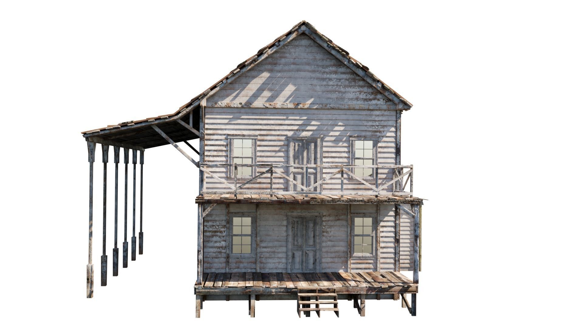 western house 3D model_4