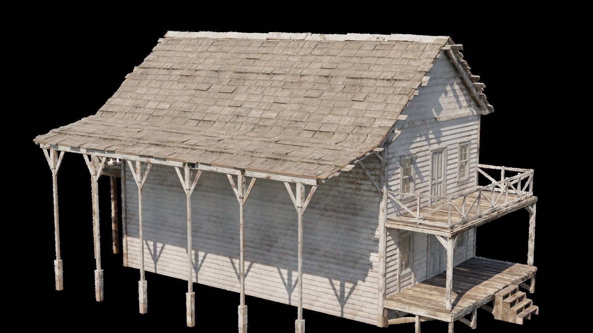 western house 3D model_2