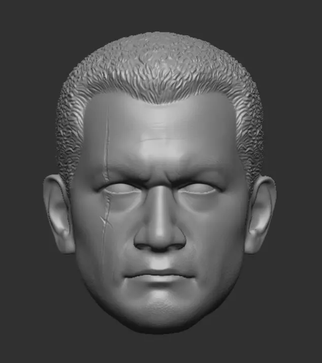 Hot Toys style Commander Wolffe head 3D print model_0