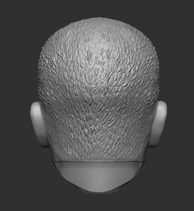 Hot Toys style Commander Wolffe head 3D print model_3