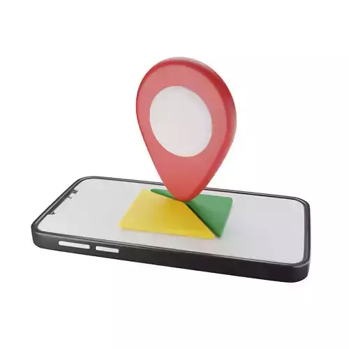 Phone With Location Icon