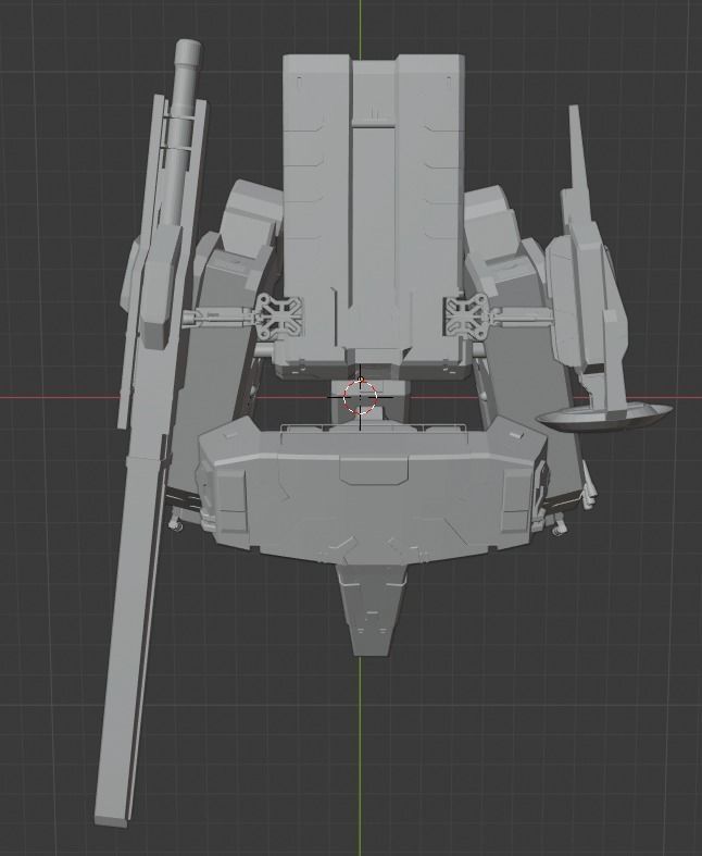 IMAGINARY FUTURE ARMY ROBOT  Low-poly 3D model_8