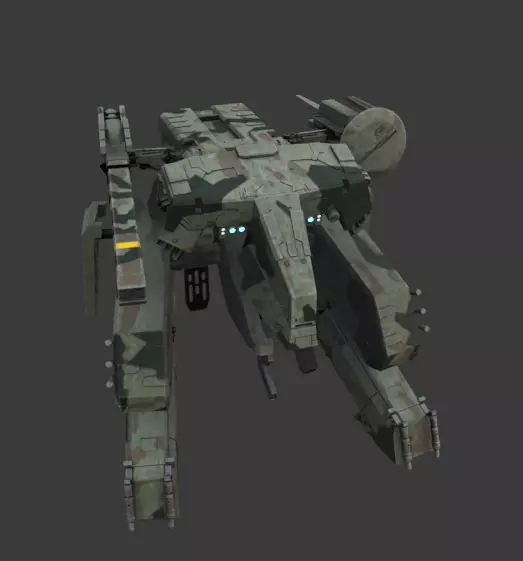 IMAGINARY FUTURE ARMY ROBOT  Low-poly 3D model_0