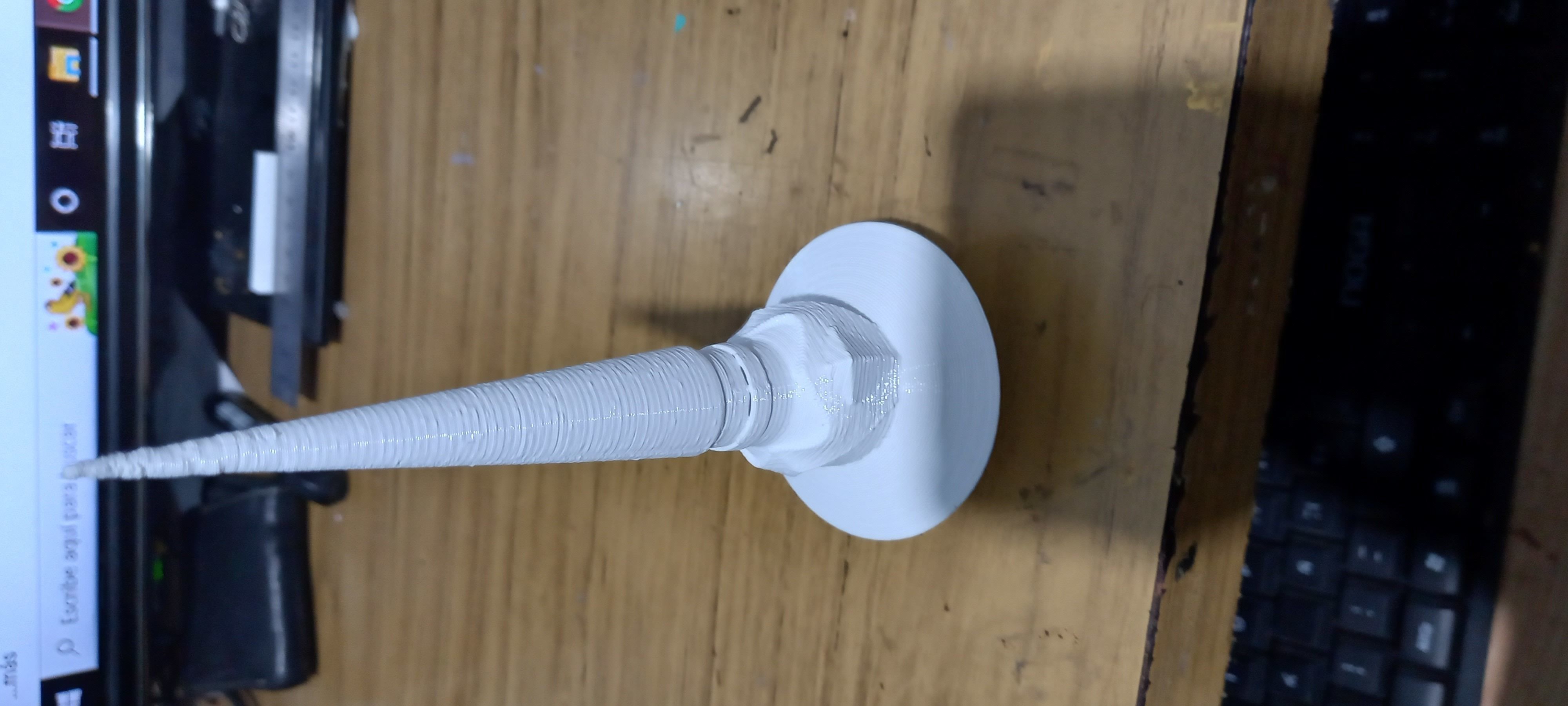 Genshin impact Engulfing Lightning Raiden shogun lance 3D print model_14