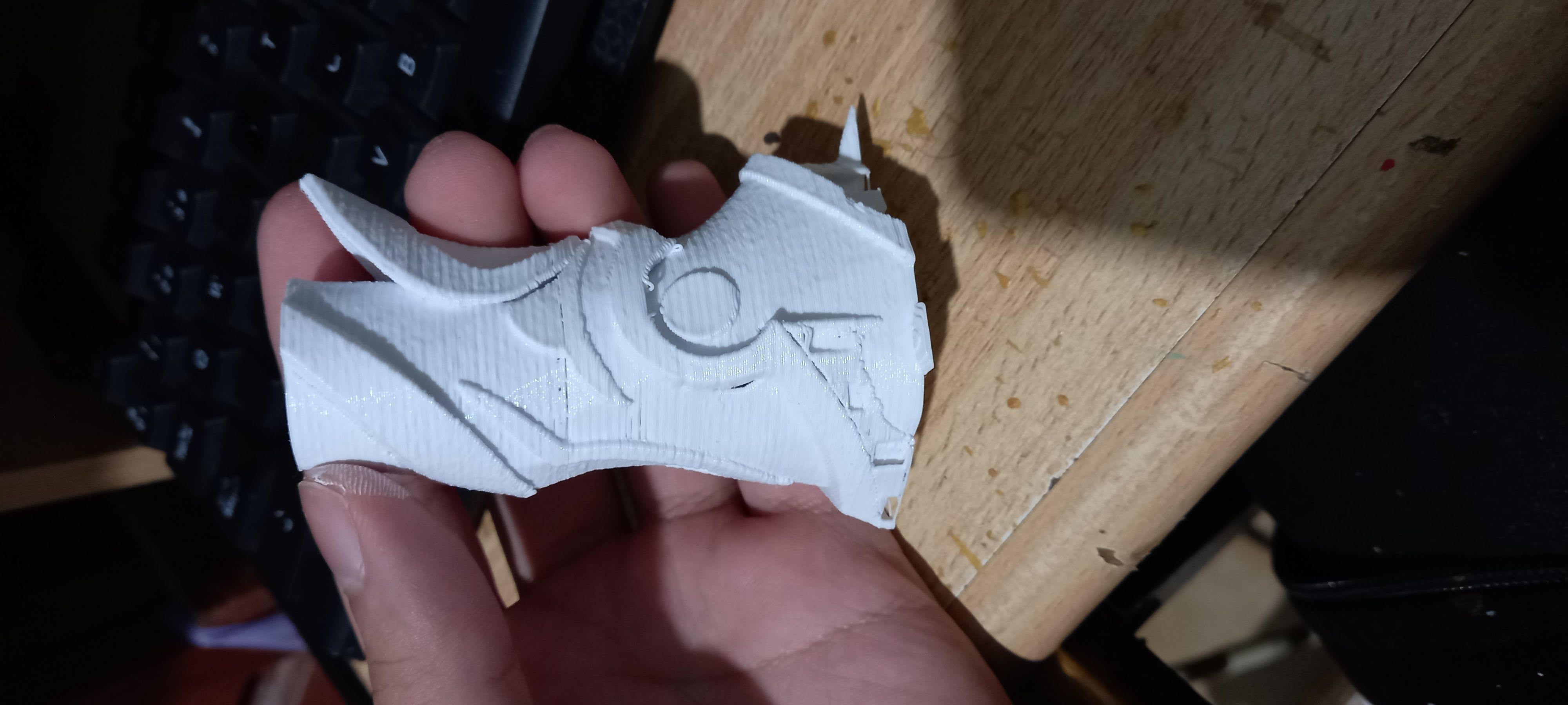 Genshin impact Engulfing Lightning Raiden shogun lance 3D print model_26