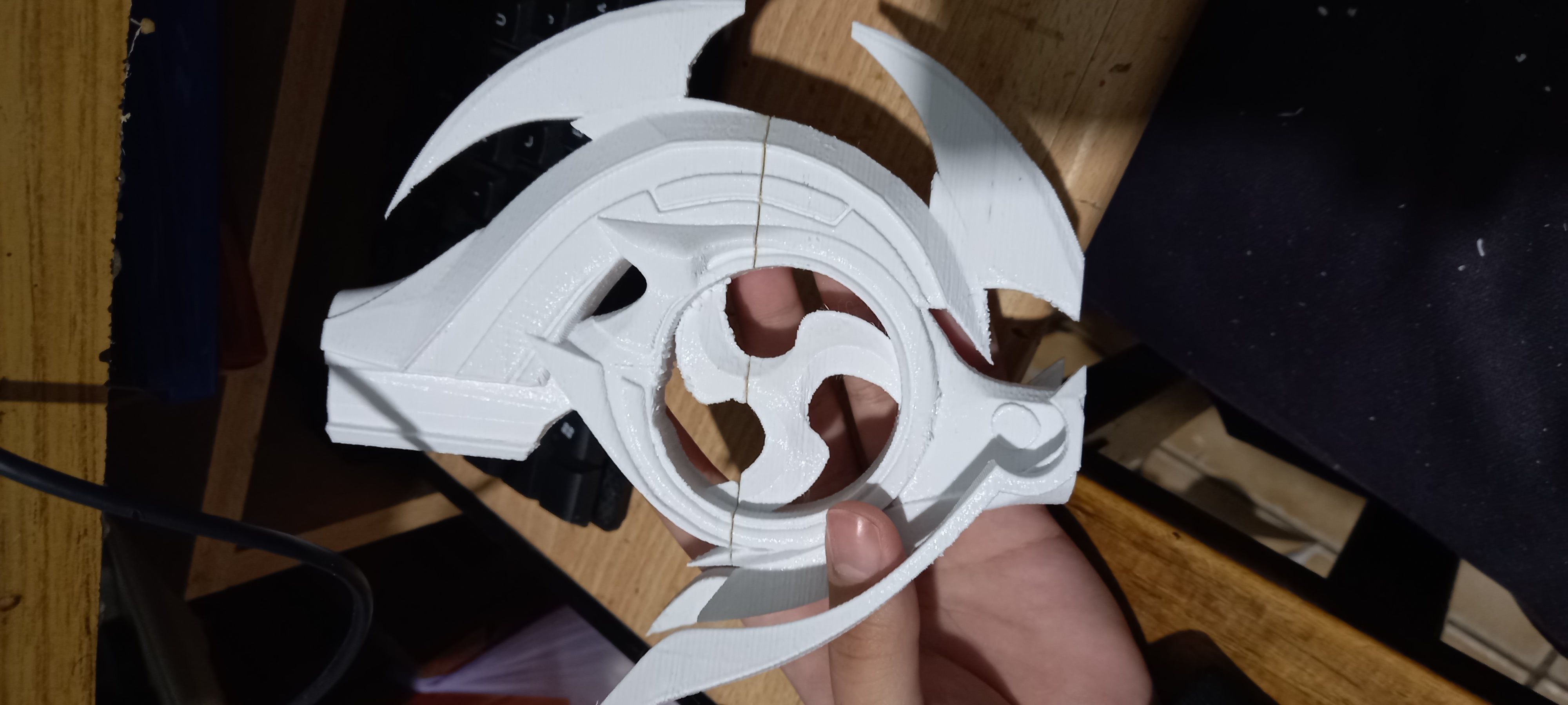 Genshin impact Engulfing Lightning Raiden shogun lance 3D print model_23