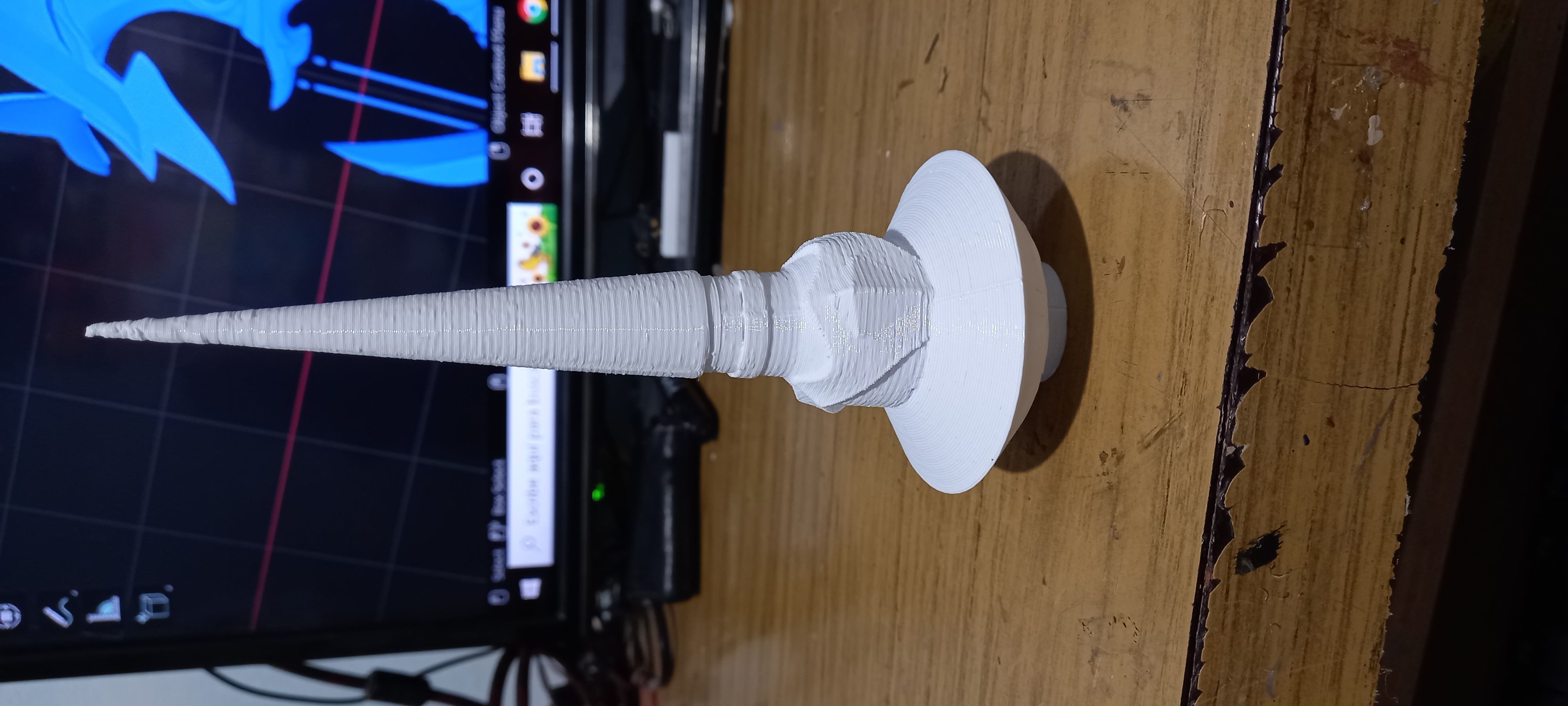 Genshin impact Engulfing Lightning Raiden shogun lance 3D print model_13