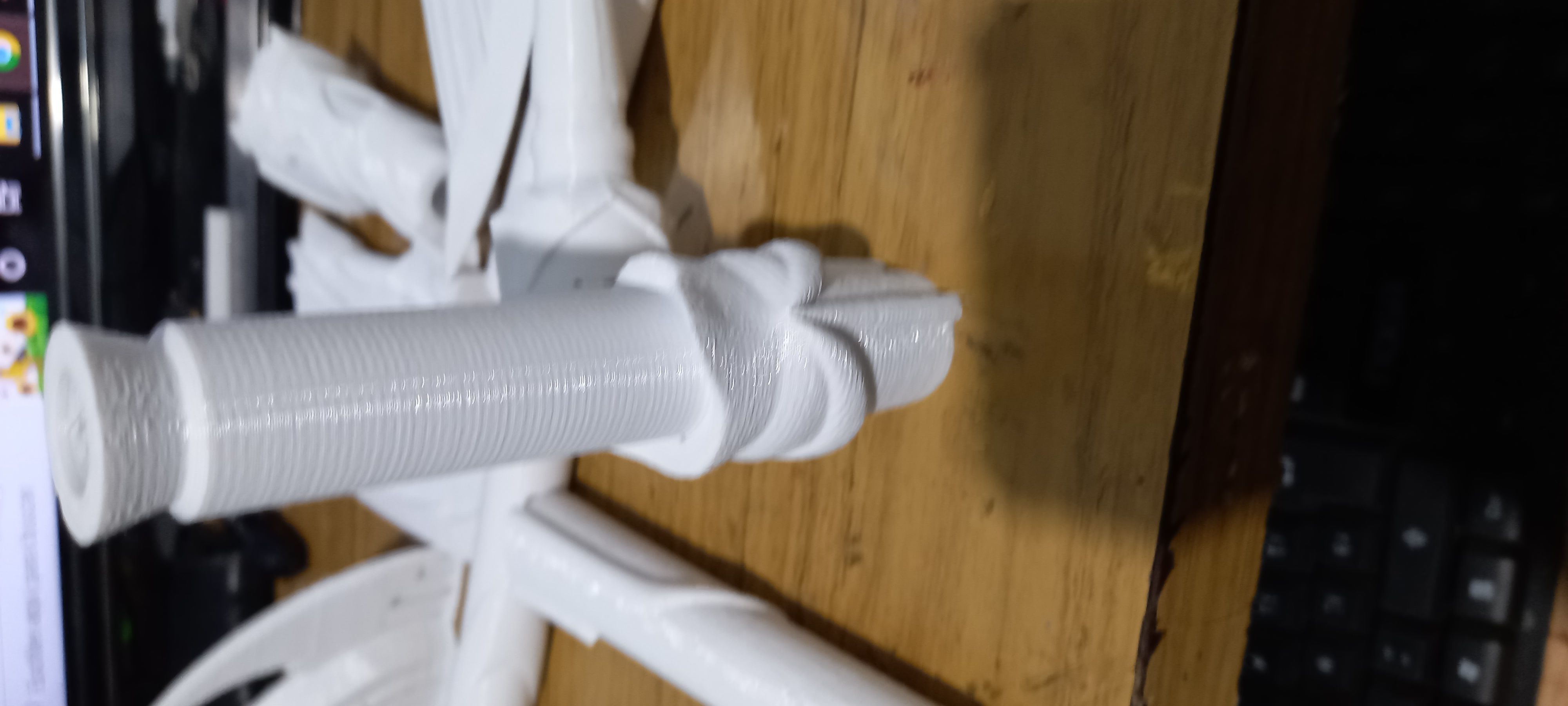 Genshin impact Engulfing Lightning Raiden shogun lance 3D print model_17