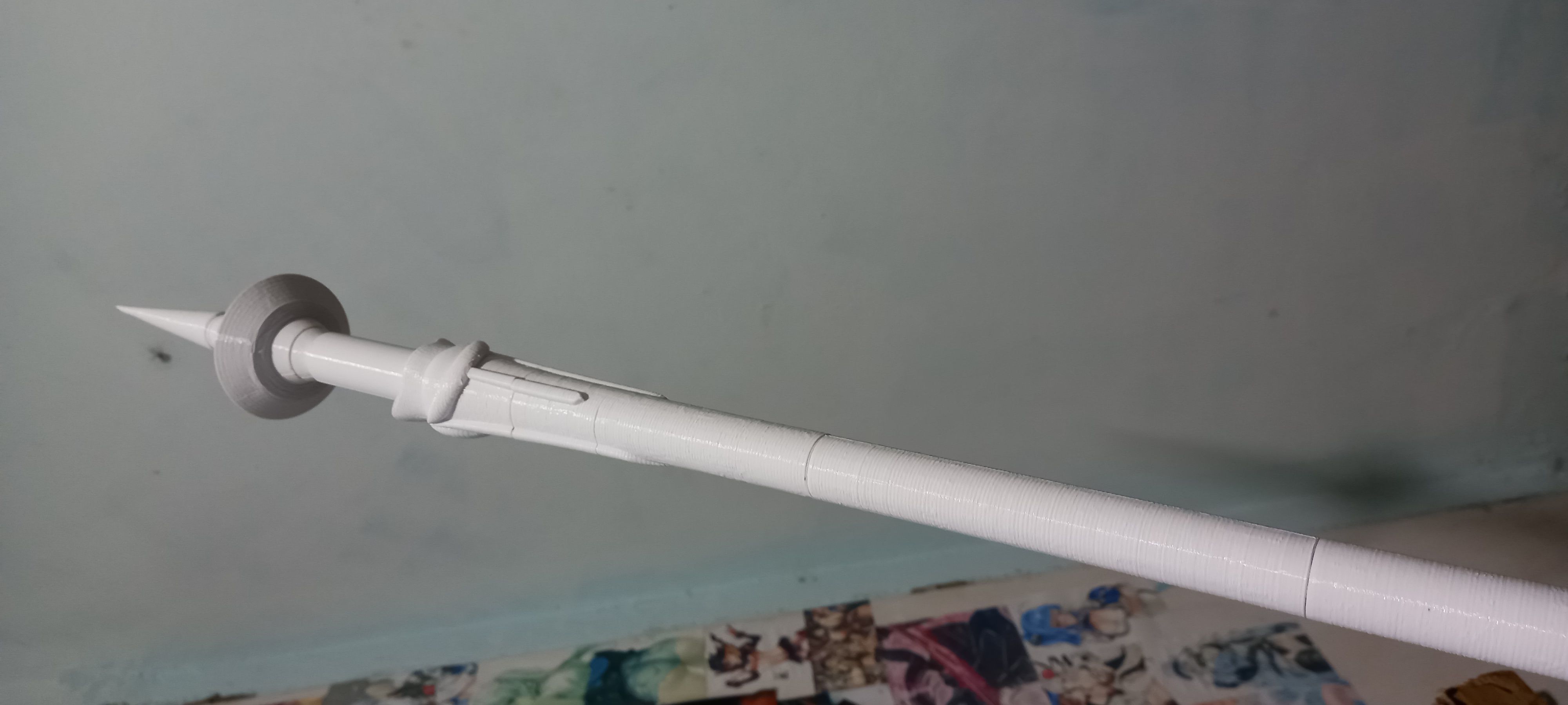 Genshin impact Engulfing Lightning Raiden shogun lance 3D print model_21