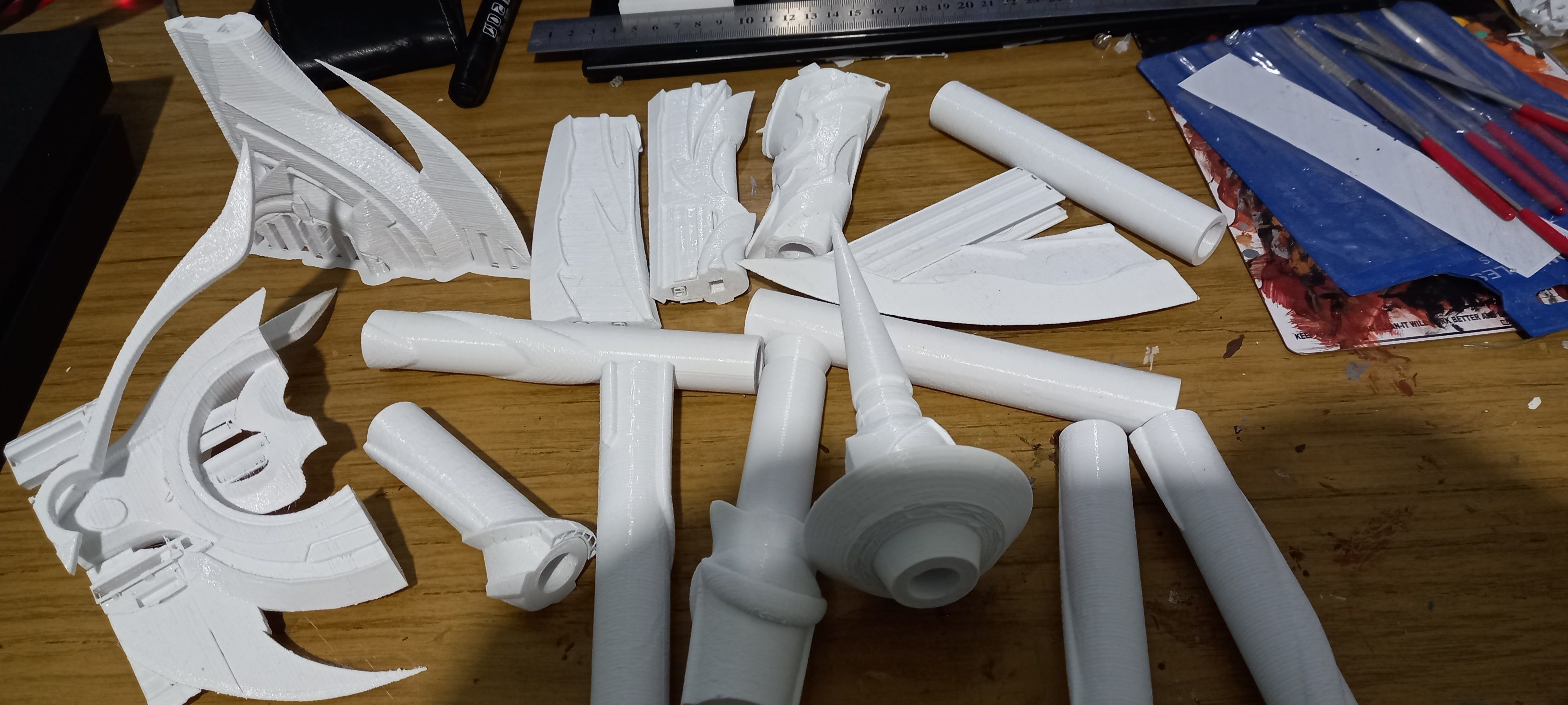 Genshin impact Engulfing Lightning Raiden shogun lance 3D print model_16