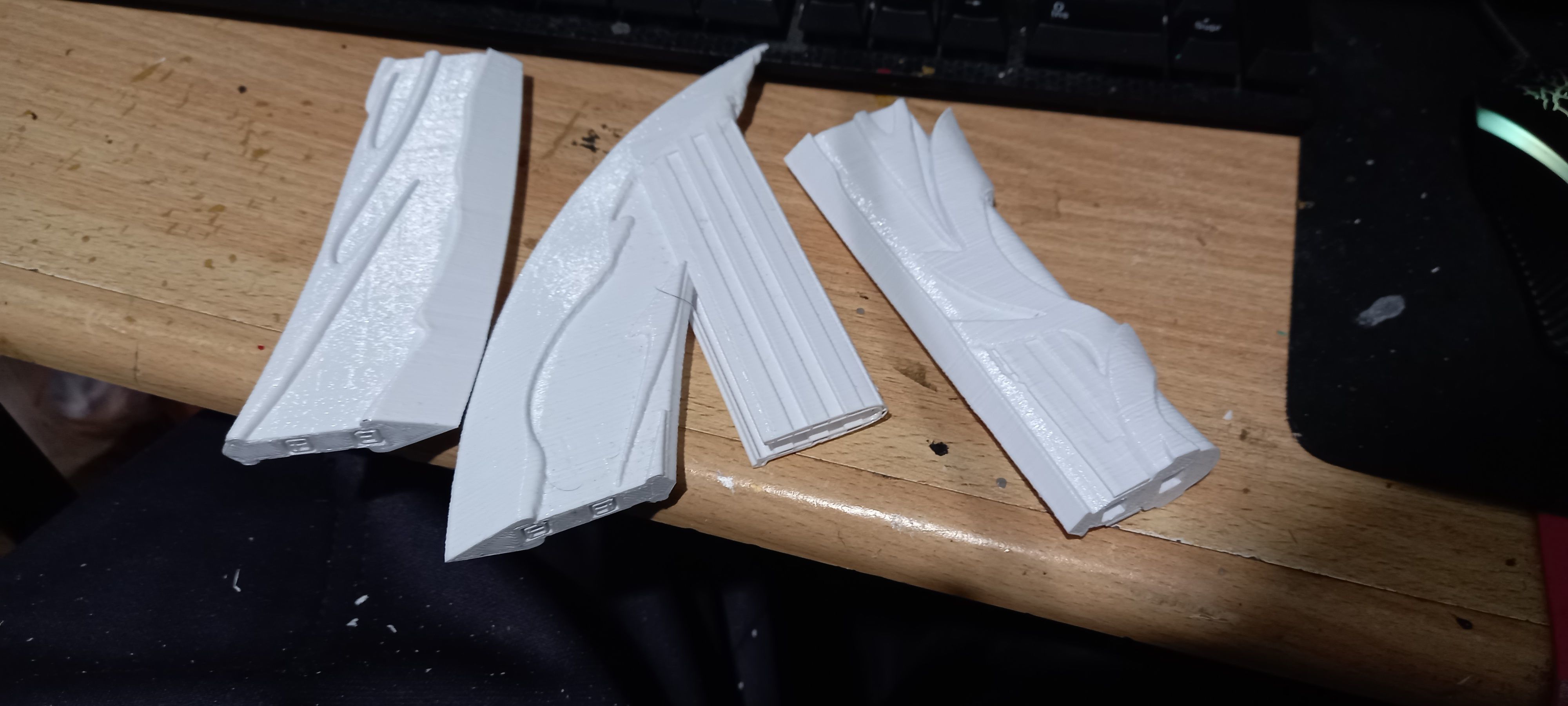 Genshin impact Engulfing Lightning Raiden shogun lance 3D print model_24