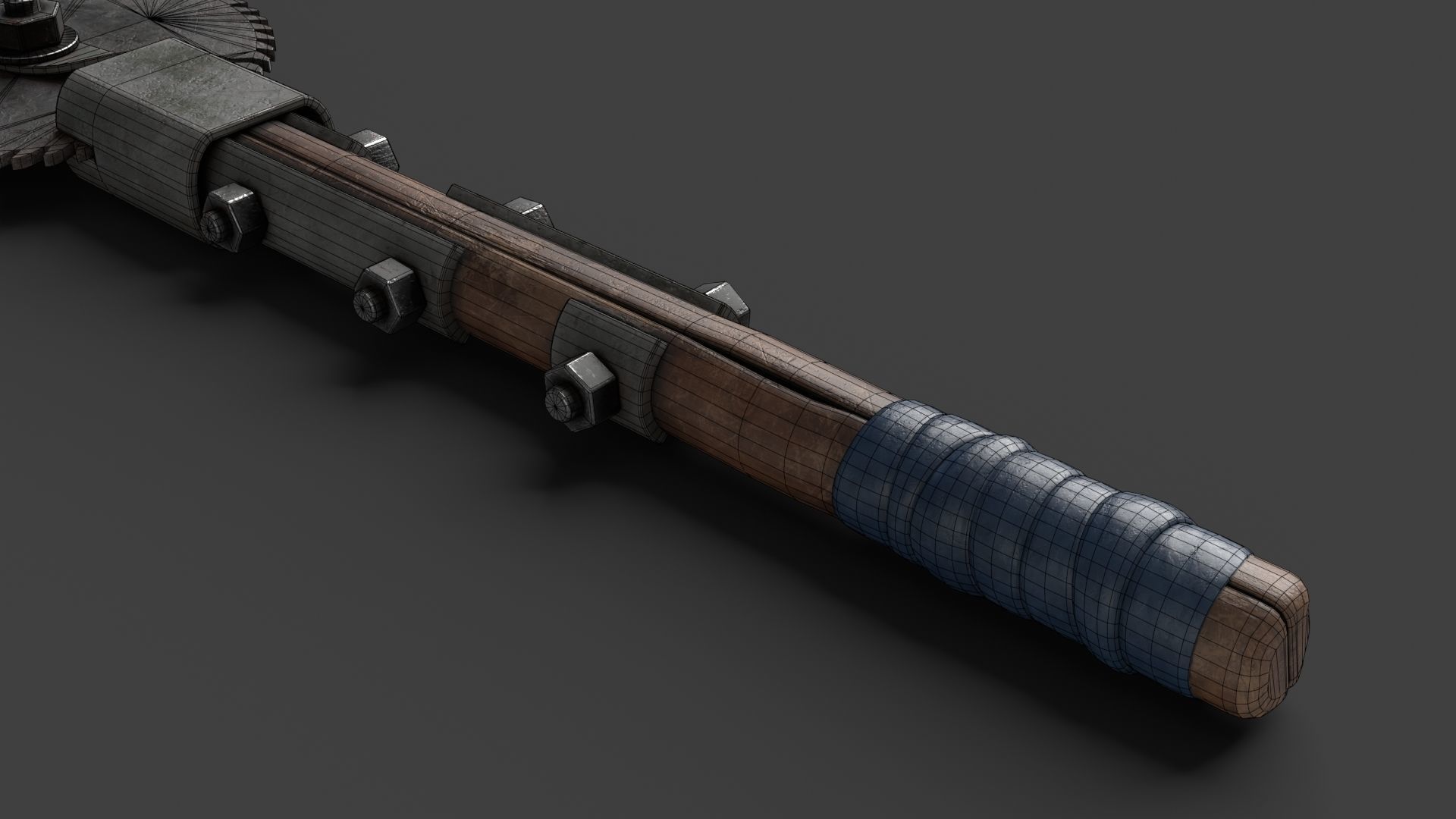 Modifiable Strike Weapon 22 Low-poly 3D model_17