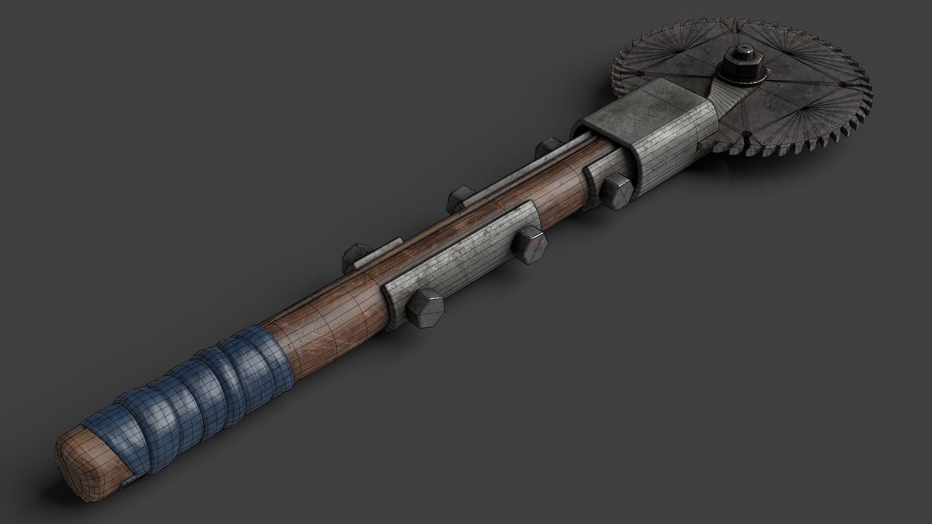 Modifiable Strike Weapon 22 Low-poly 3D model_12