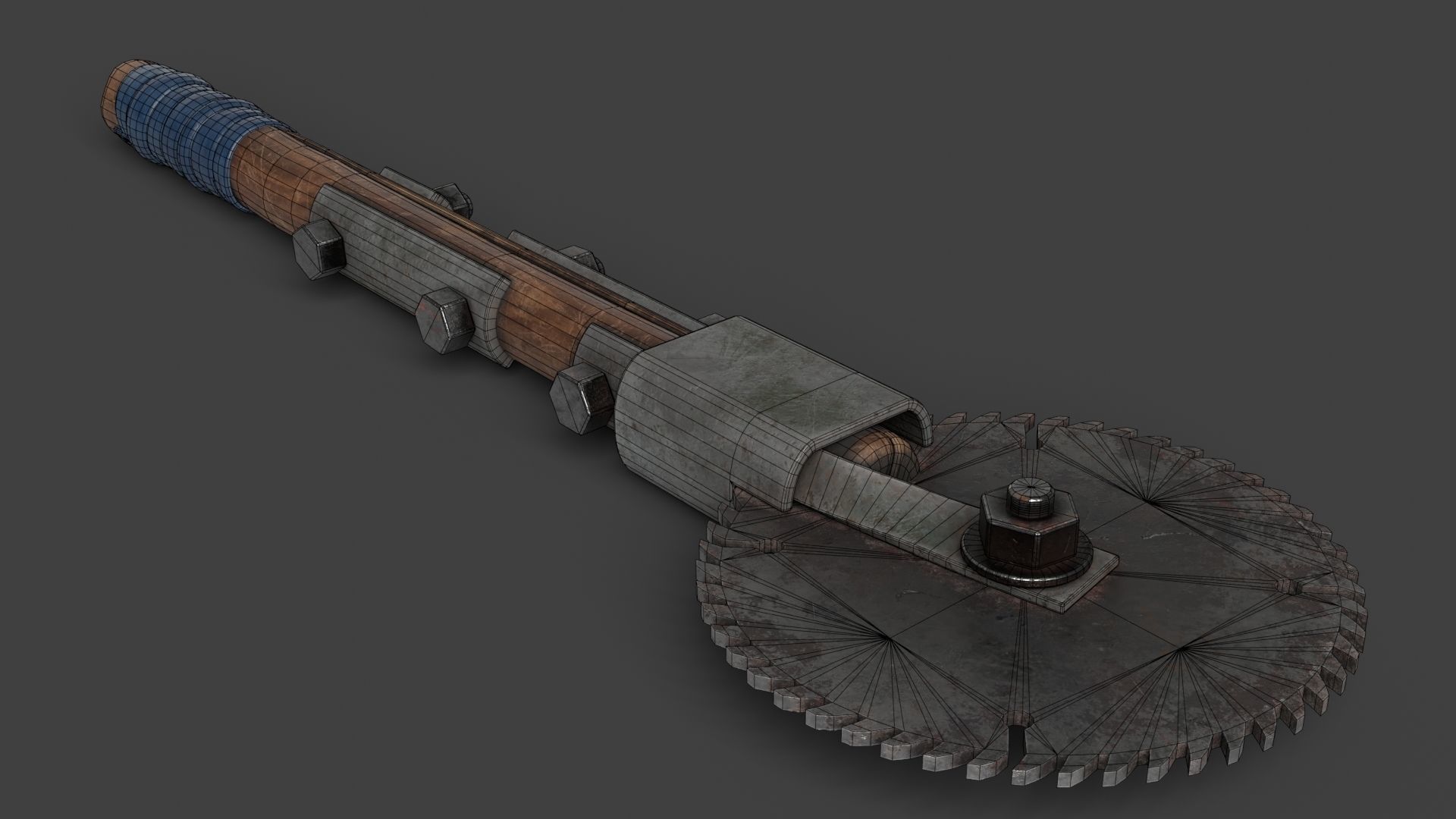Modifiable Strike Weapon 22 Low-poly 3D model_14