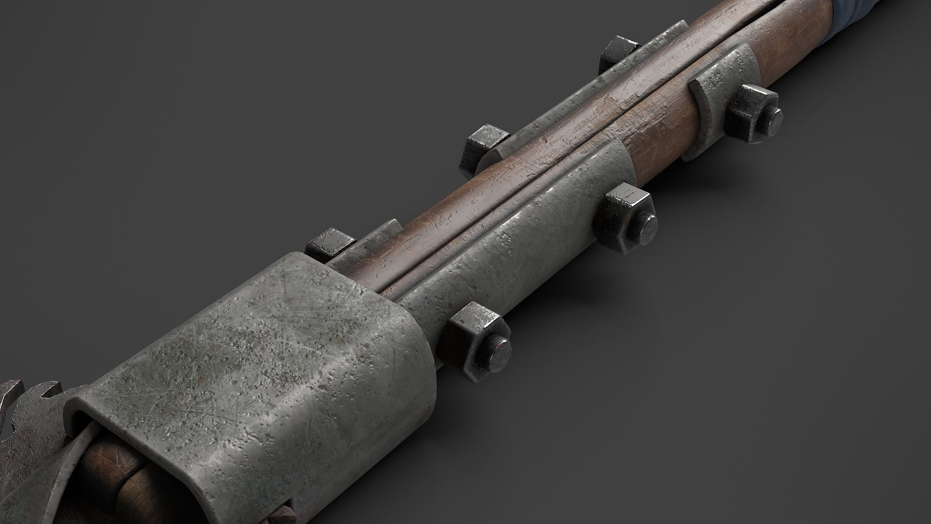 Modifiable Strike Weapon 22 Low-poly 3D model_9