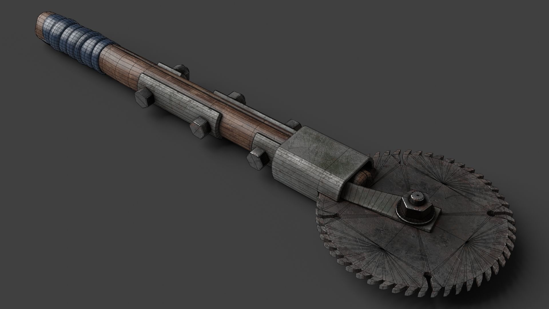 Modifiable Strike Weapon 22 Low-poly 3D model_11