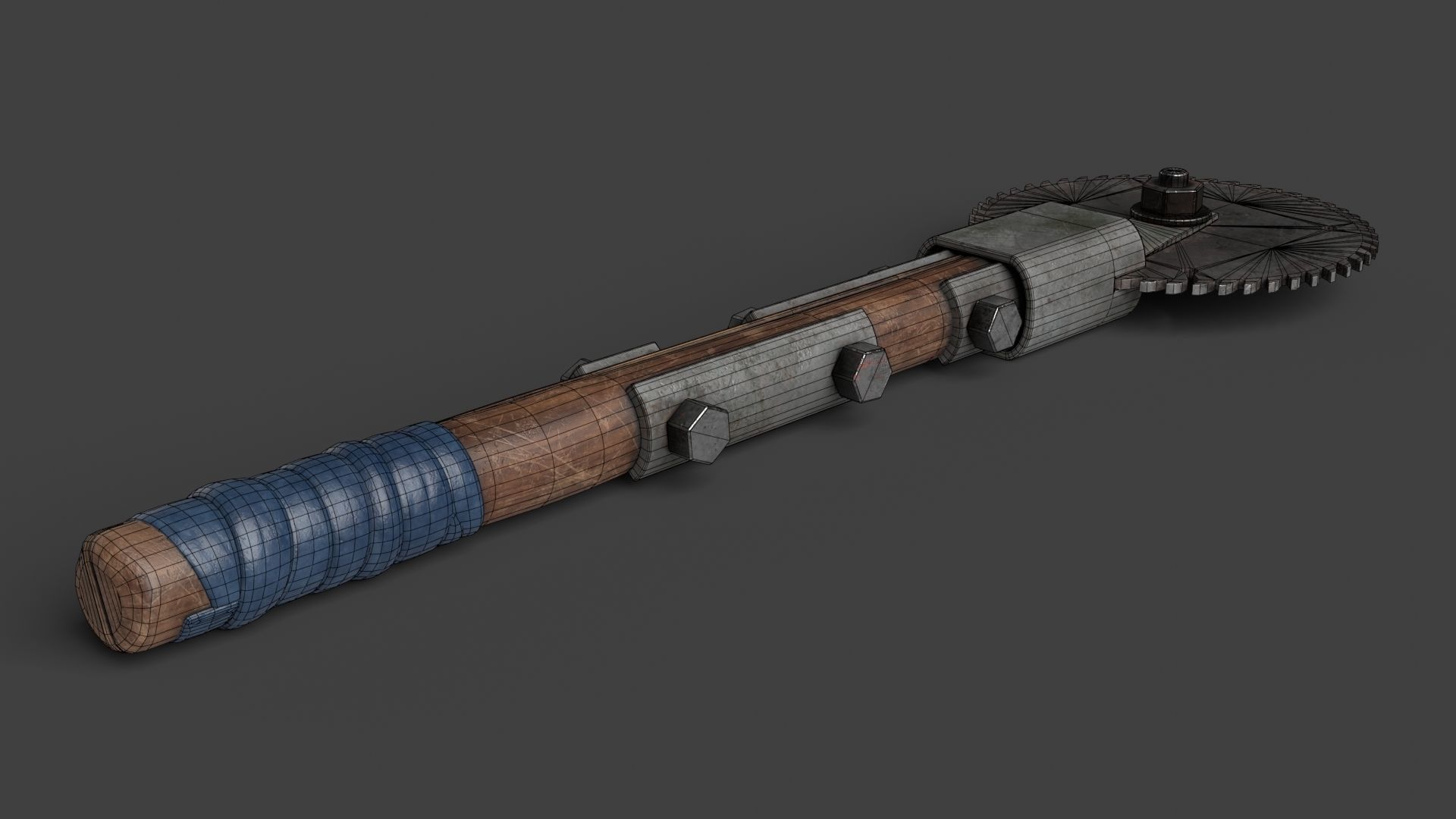Modifiable Strike Weapon 22 Low-poly 3D model_16