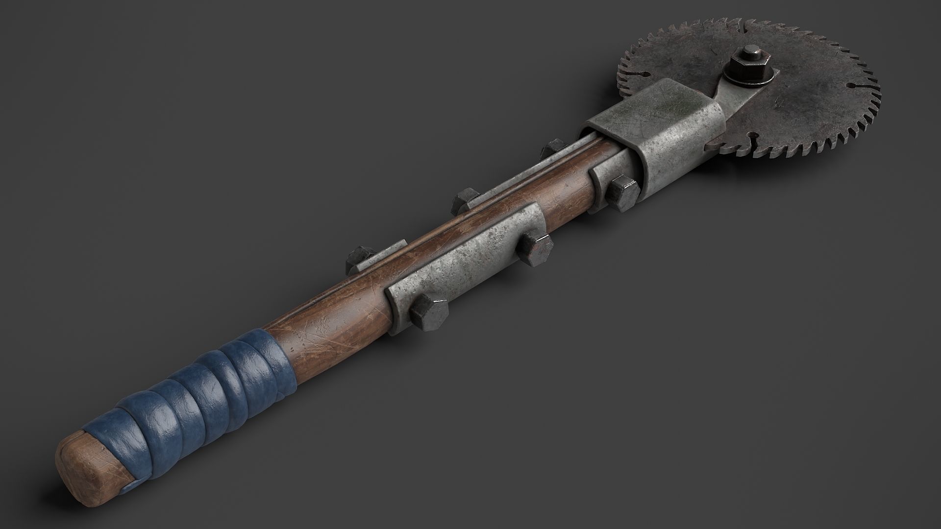 Modifiable Strike Weapon 22 Low-poly 3D model_2