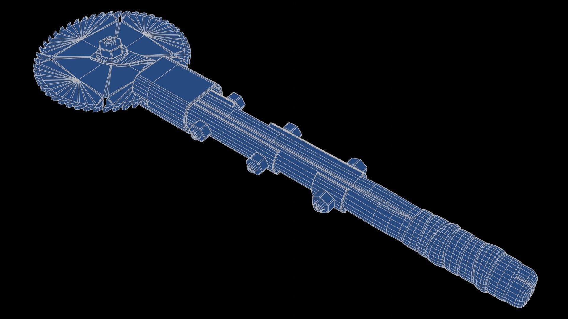 Modifiable Strike Weapon 22 Low-poly 3D model_20