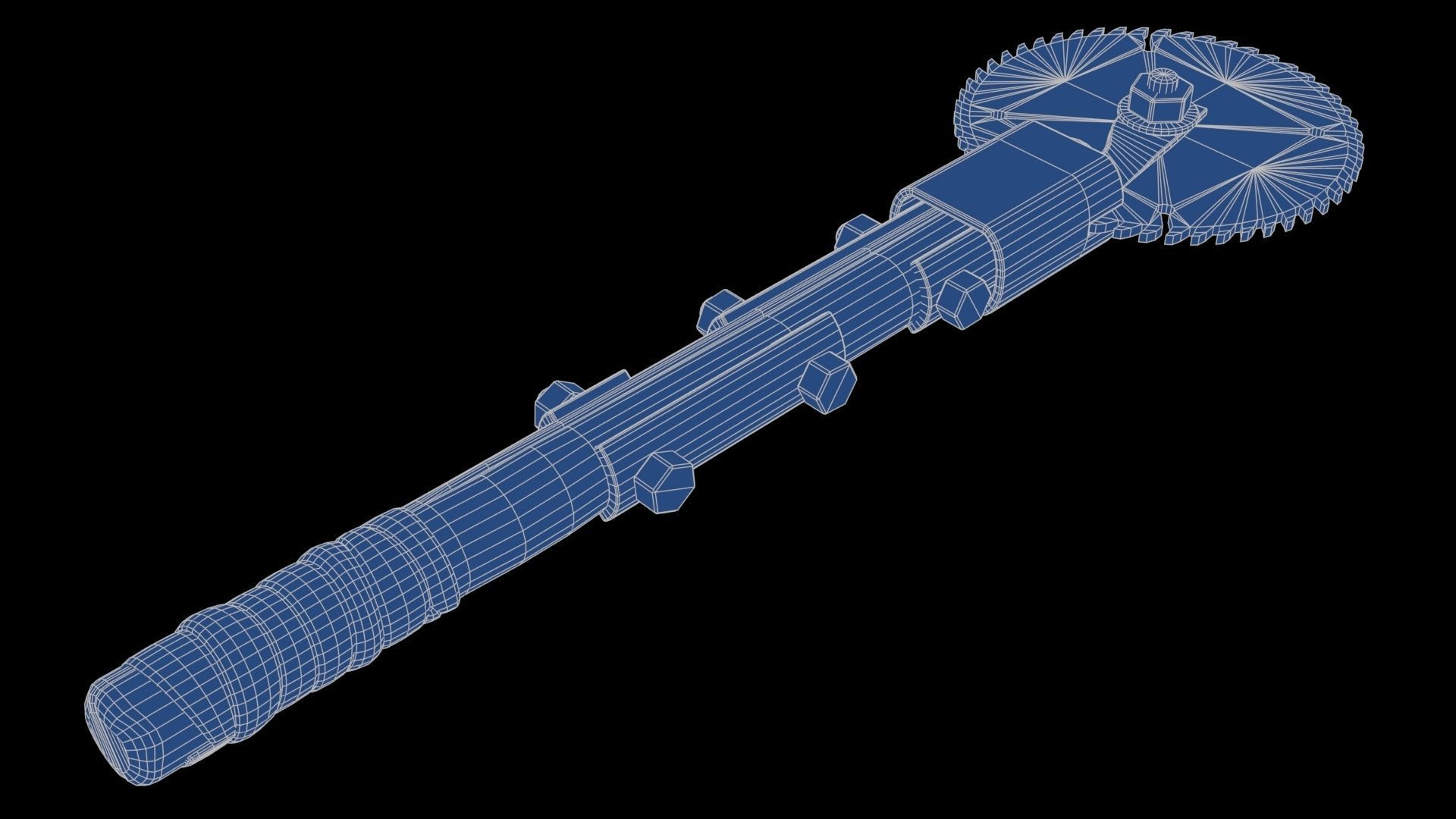 Modifiable Strike Weapon 22 Low-poly 3D model_22