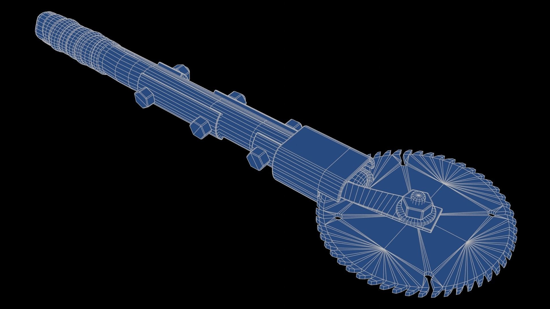 Modifiable Strike Weapon 22 Low-poly 3D model_21
