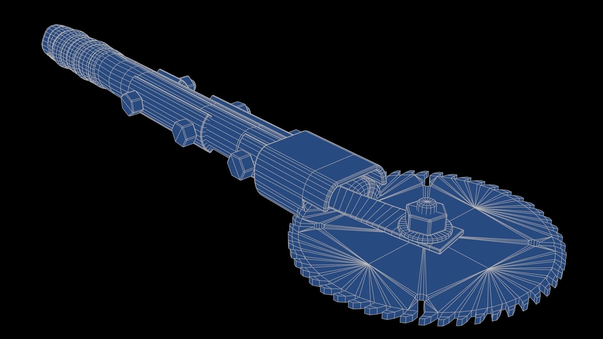 Modifiable Strike Weapon 22 Low-poly 3D model_24