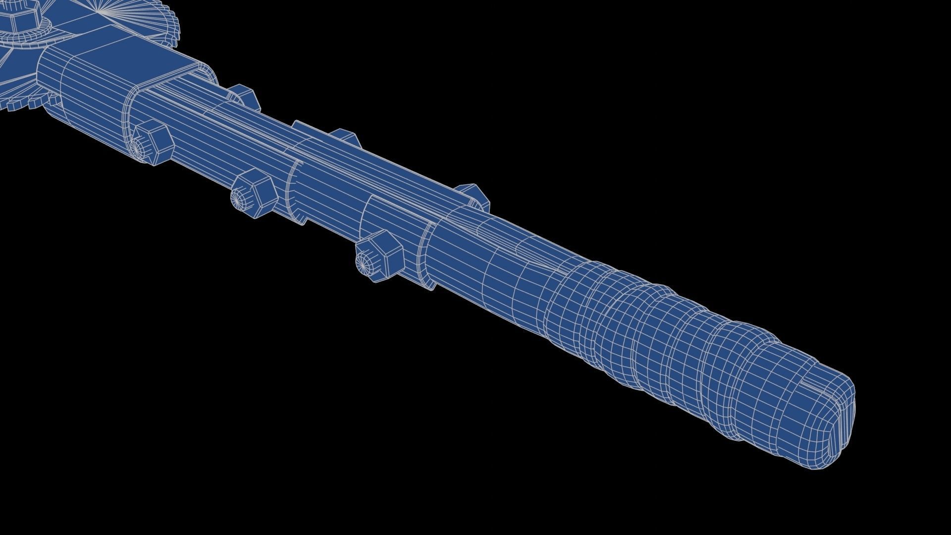 Modifiable Strike Weapon 22 Low-poly 3D model_27