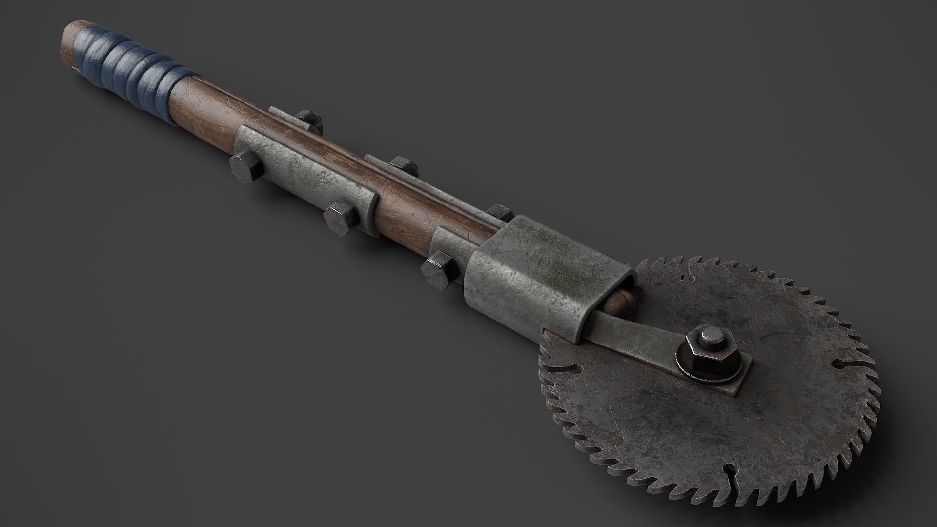 Modifiable Strike Weapon 22 Low-poly 3D model_1