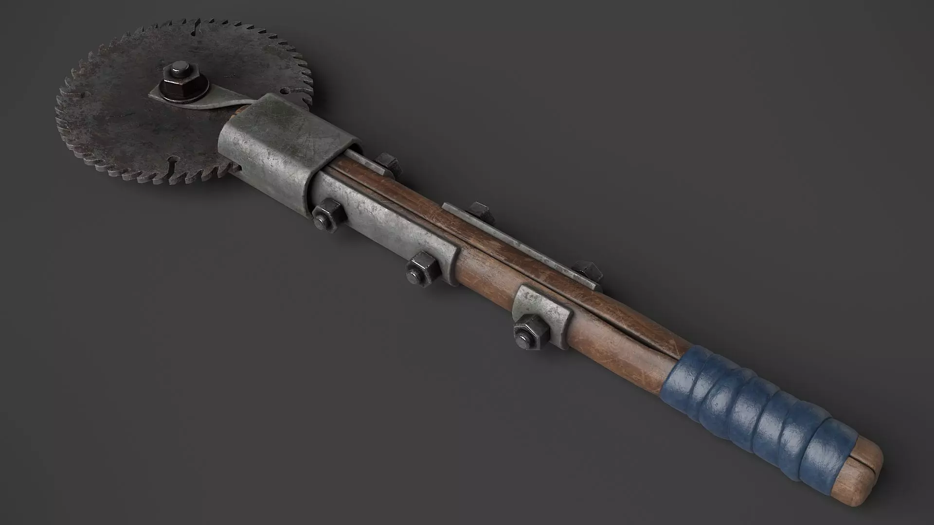 Modifiable Strike Weapon 22 Low-poly 3D model_0