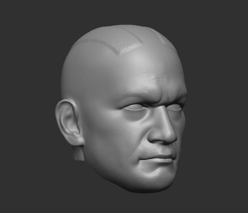 Hot Toys style Commander Gree head 3D print model_5