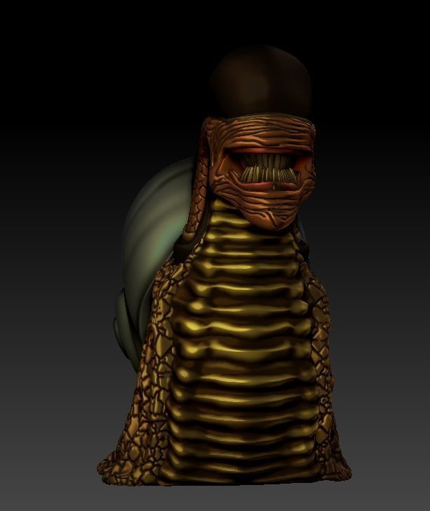 Snail Alien Garden Decor 3D print model_9