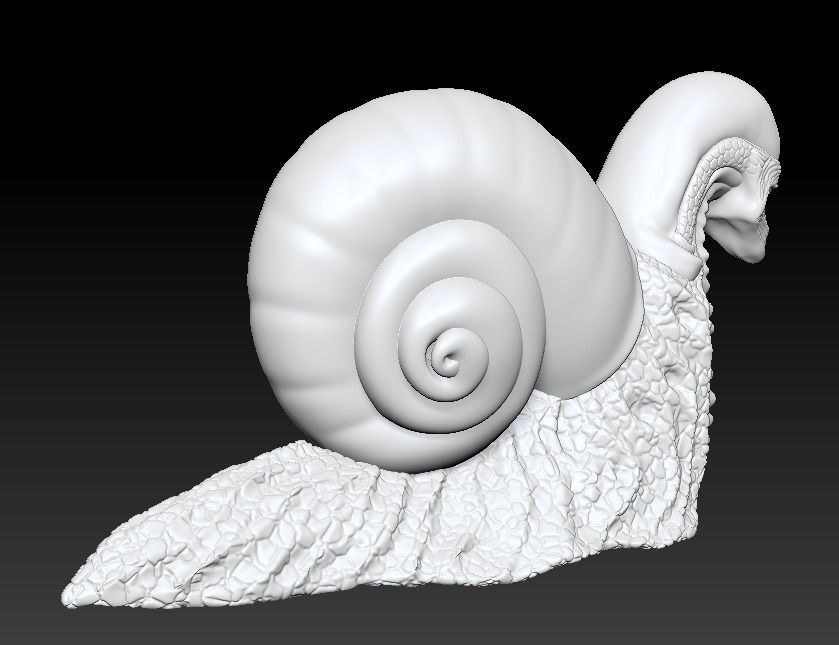 Snail Alien Garden Decor 3D print model_18