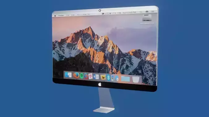 Apple iMac desktop 3d models Low-poly 3D model
