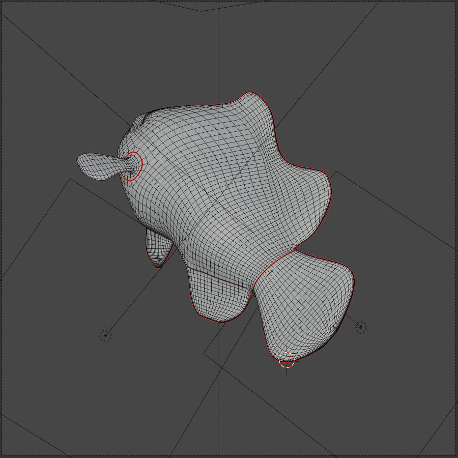 Realistic anemone clownfish ocean reef fish rigged  Low-poly 3D model_6