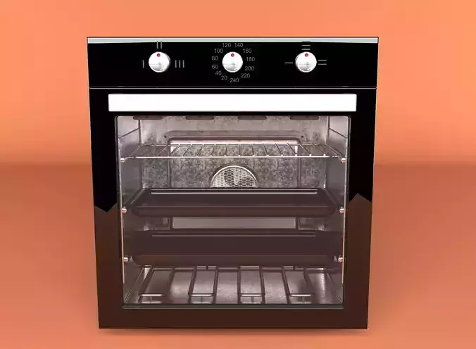 Black Oven 3D model