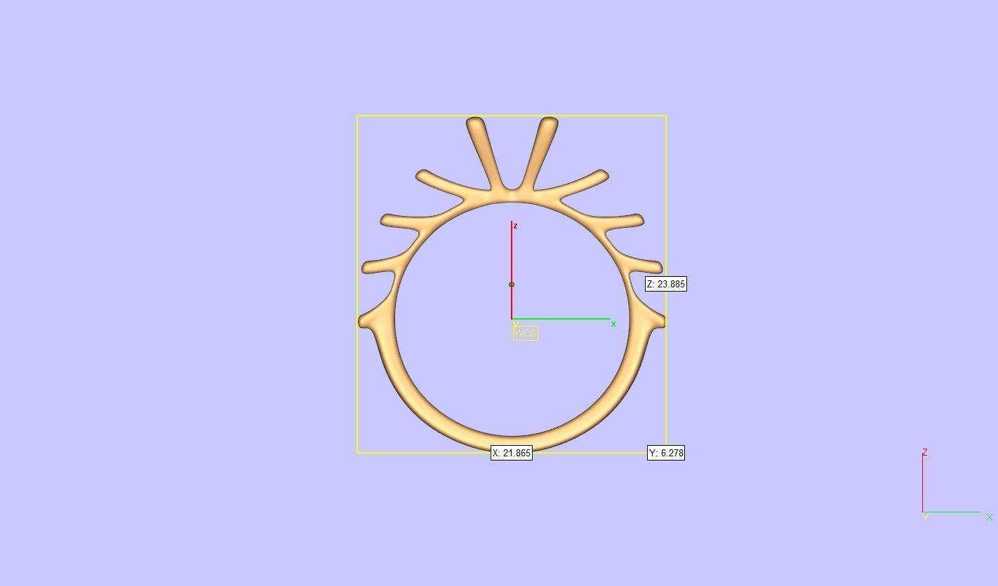 Round stone diamond ring engagament 3D print model_13