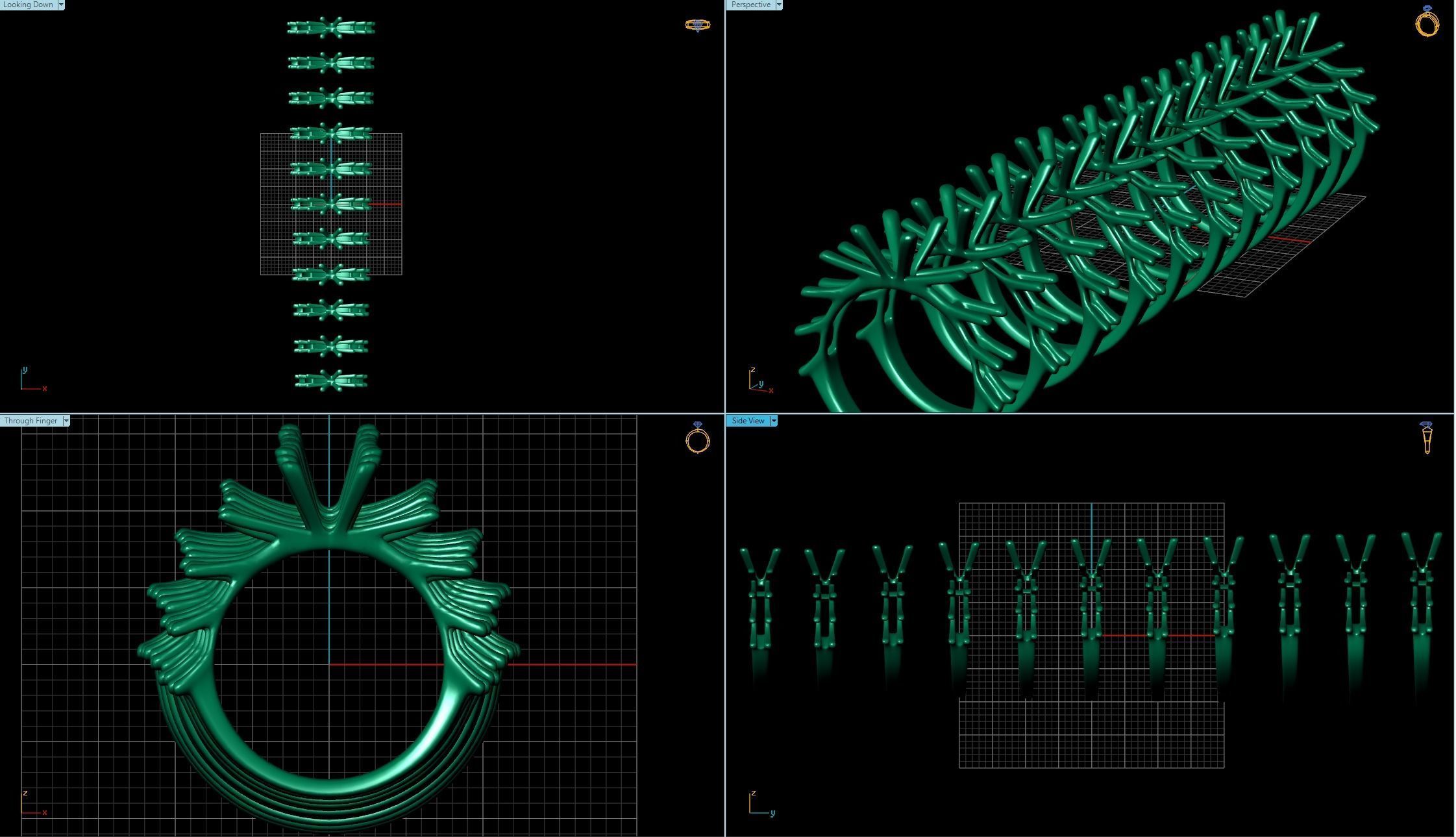 Round stone diamond ring engagament 3D print model_9
