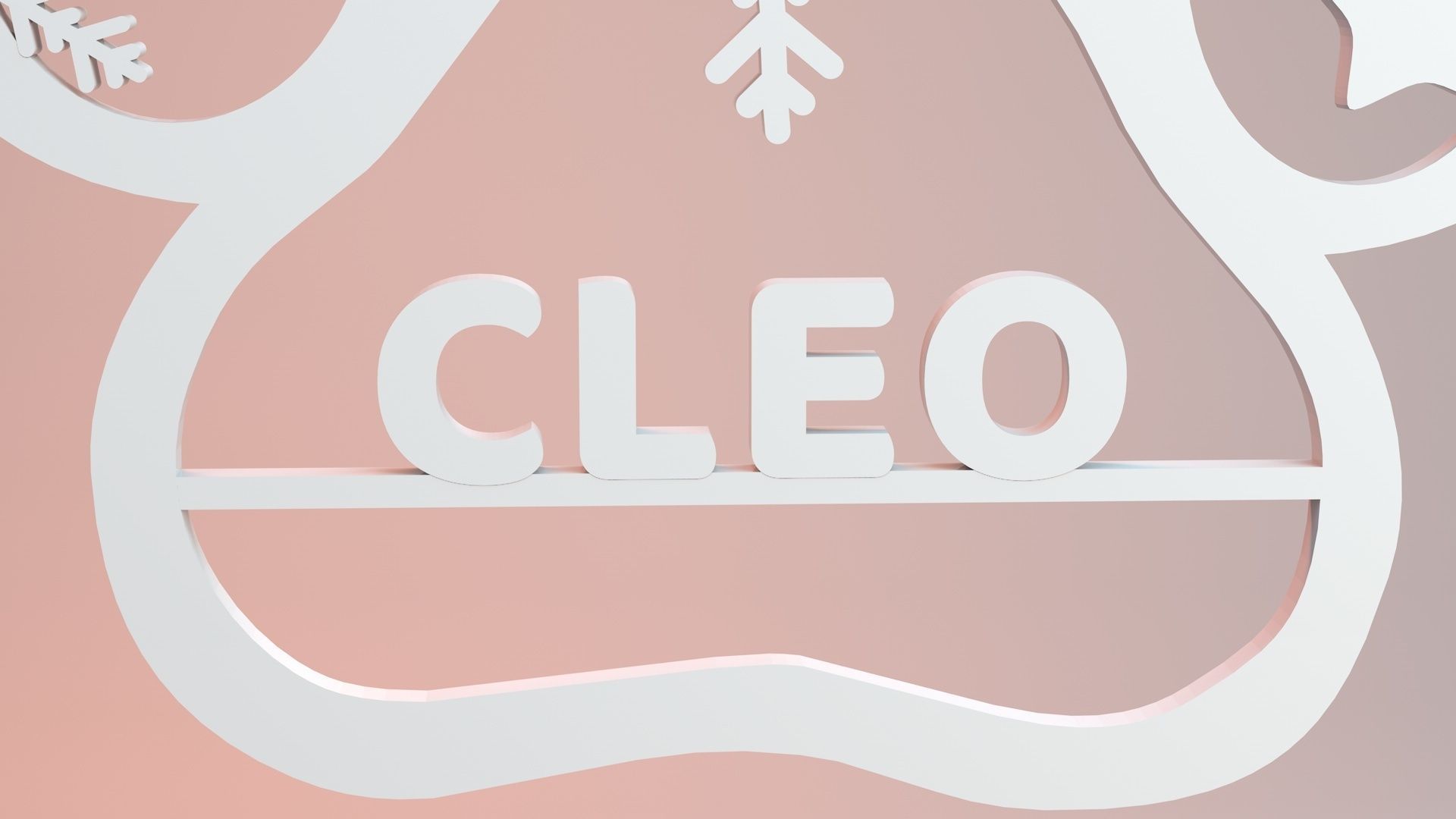 Pet Christmas Ornament Cleo 3D print 3D print model_4