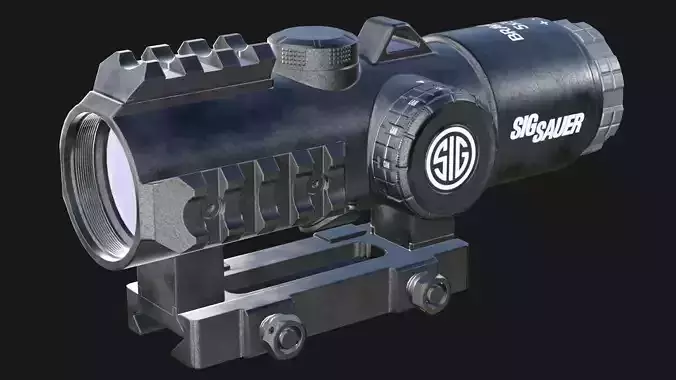 SIG SAUER BRAVO 5 Low-poly 3D model