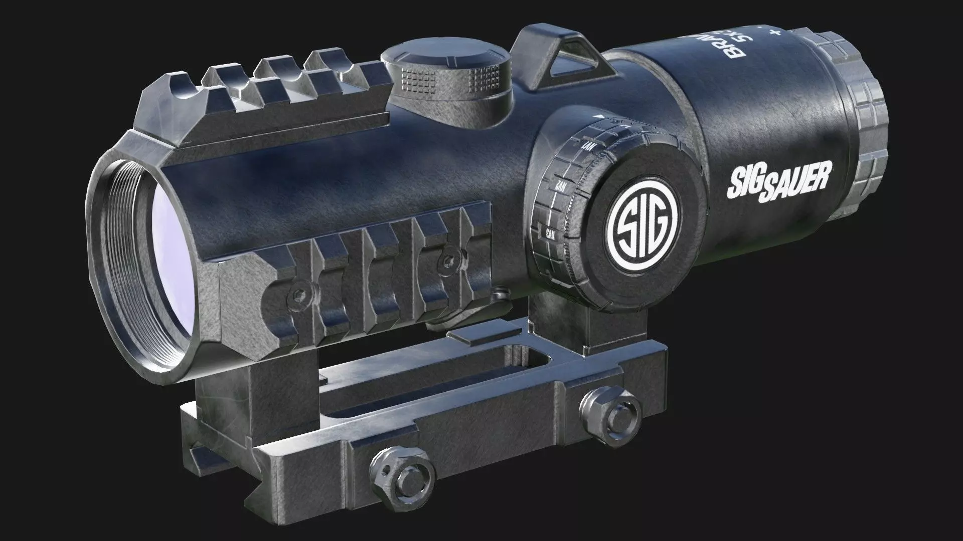 SIG SAUER BRAVO 5 Low-poly 3D model_0