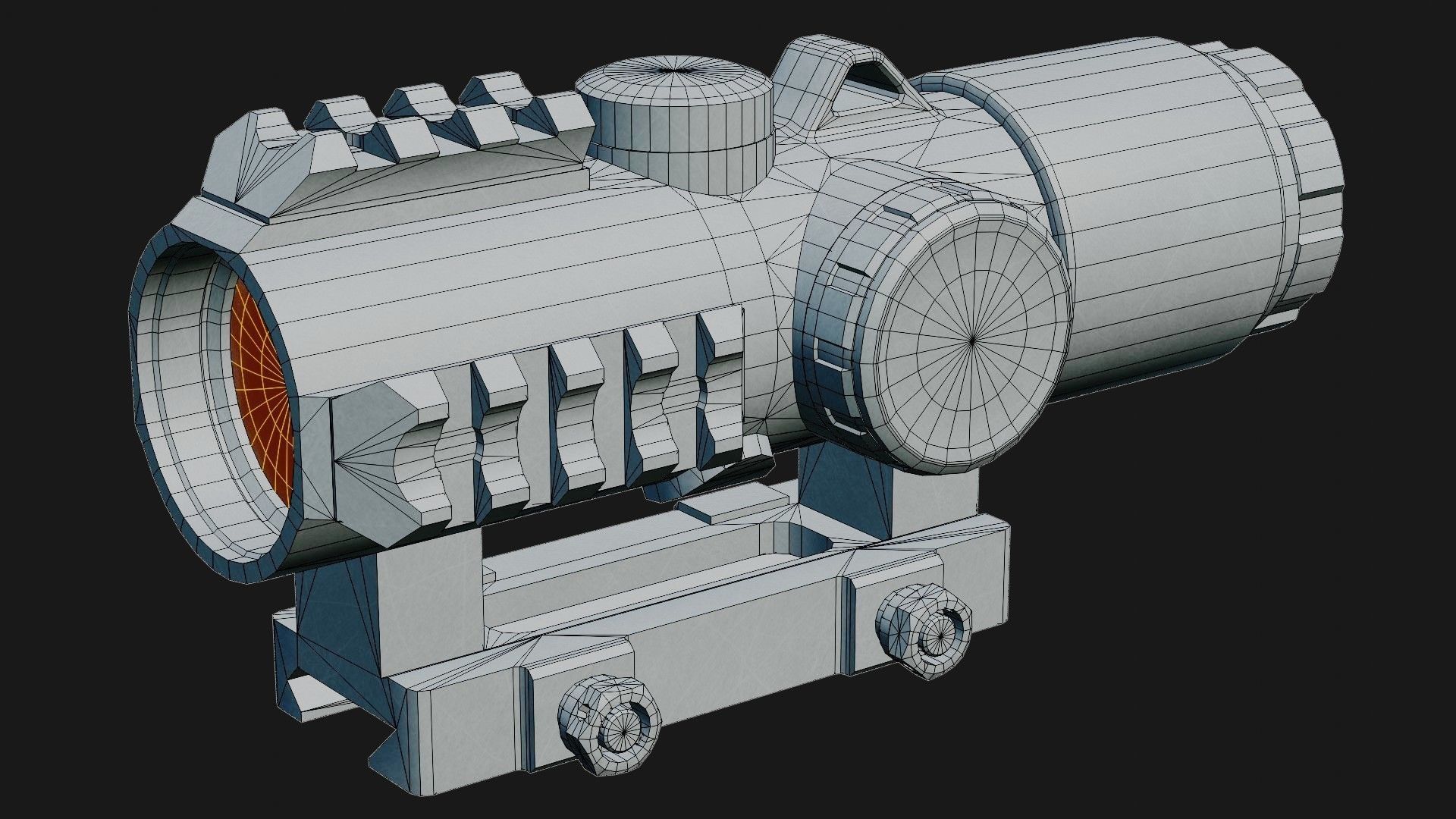 SIG SAUER BRAVO 5 Low-poly 3D model_7