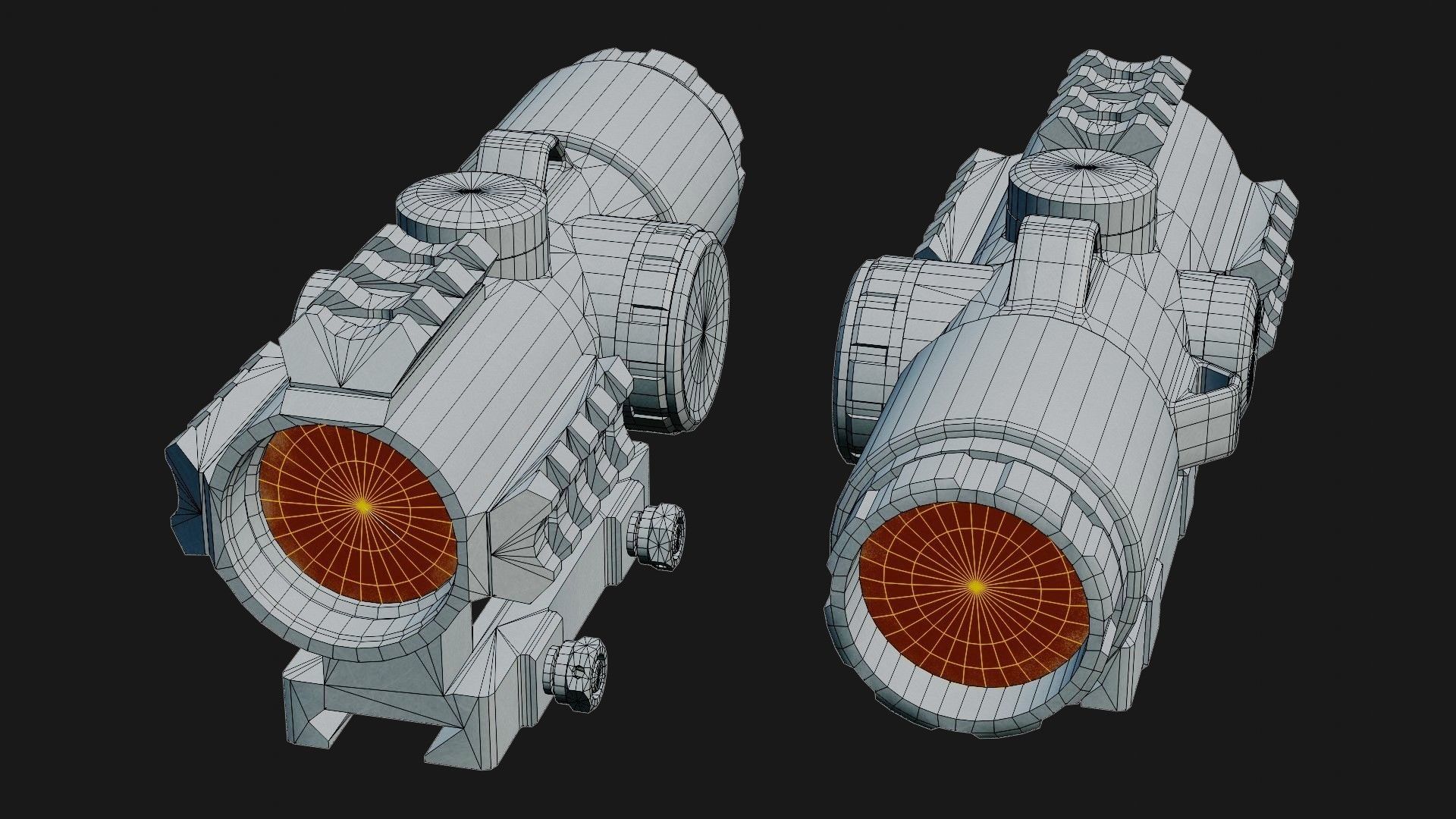 SIG SAUER BRAVO 5 Low-poly 3D model_9