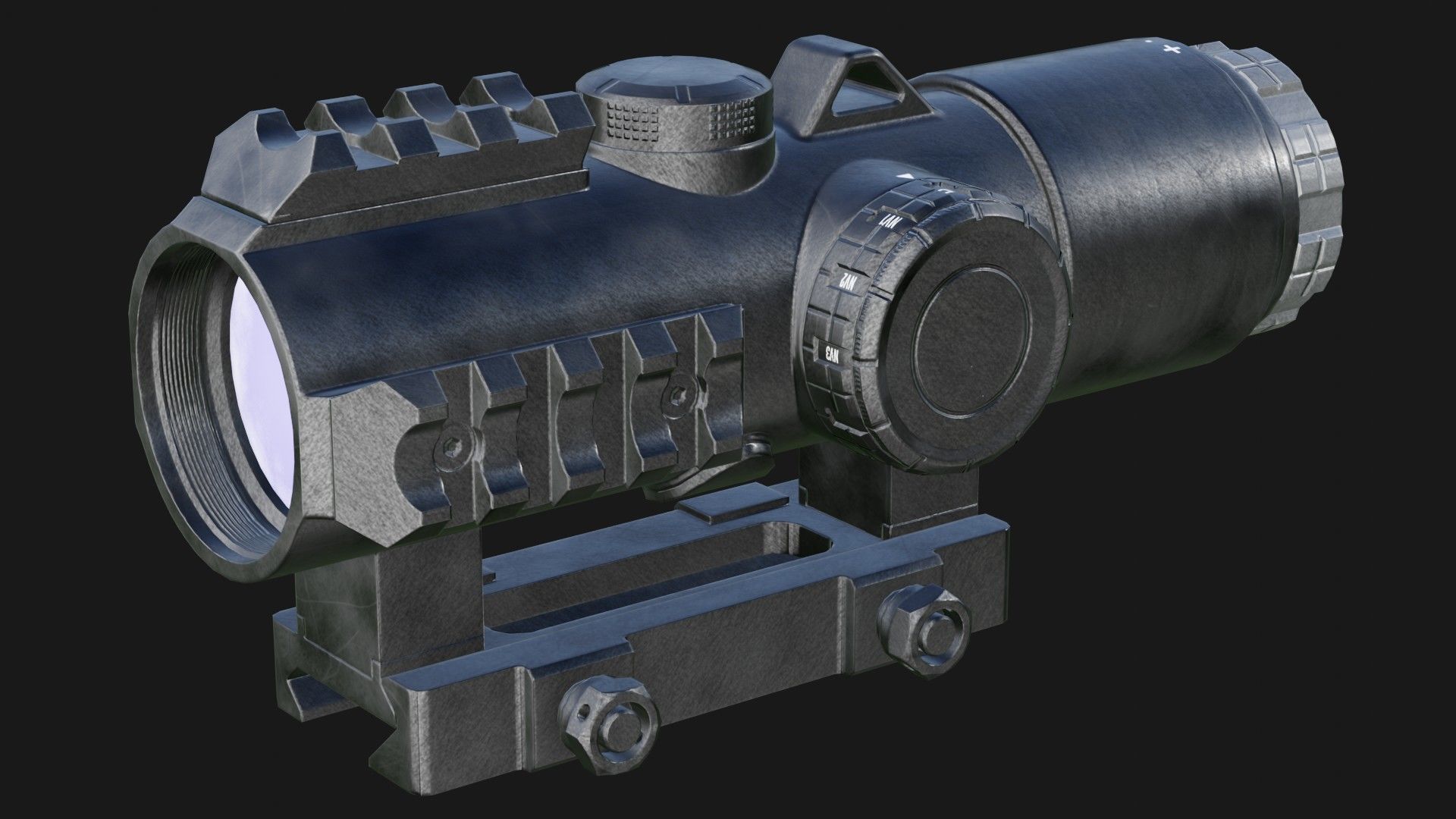 SIG SAUER BRAVO 5 Low-poly 3D model_3