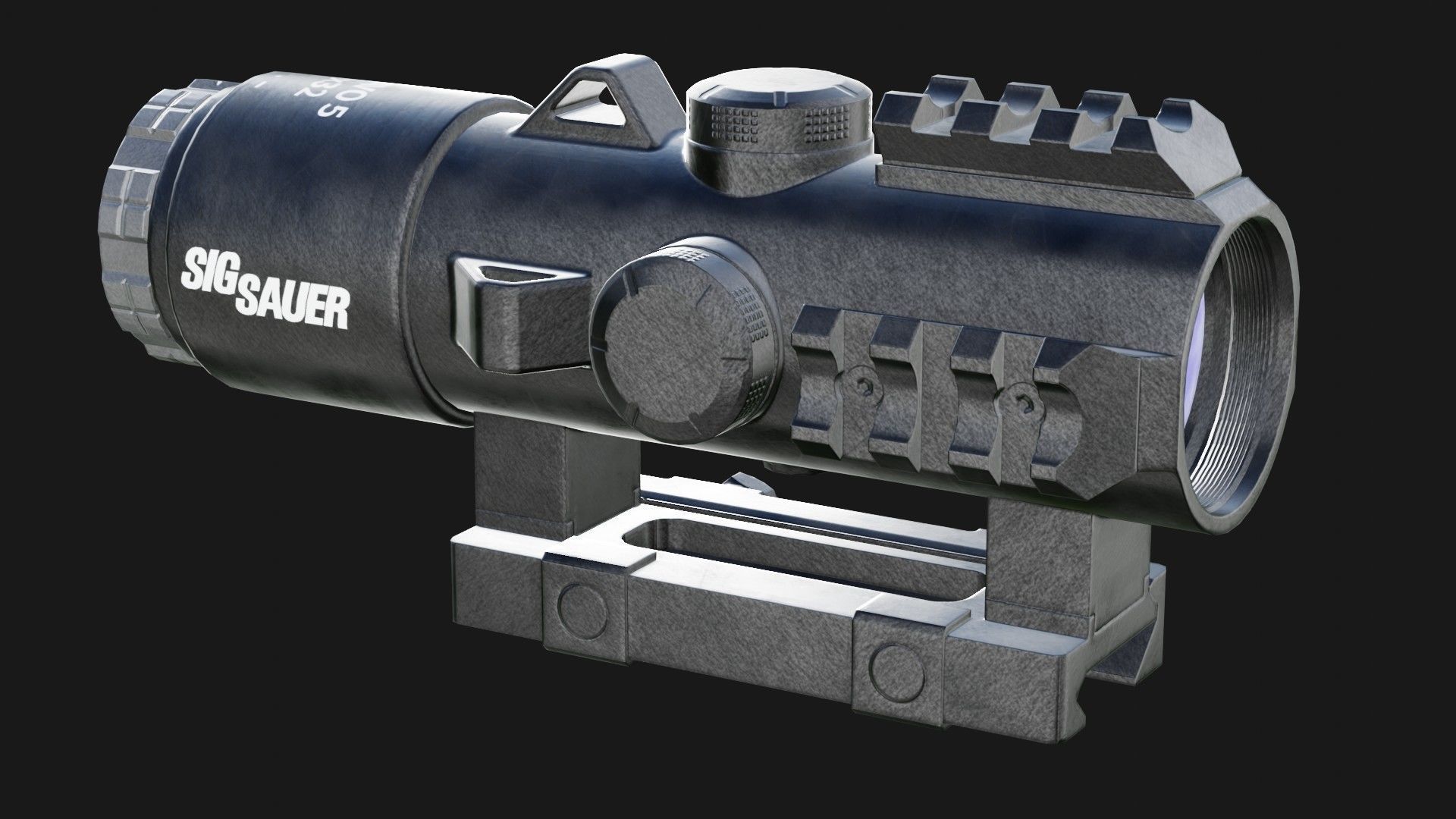 SIG SAUER BRAVO 5 Low-poly 3D model_1