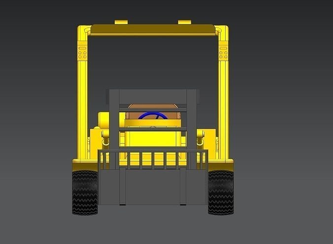 Forklift Assembly 3D print model