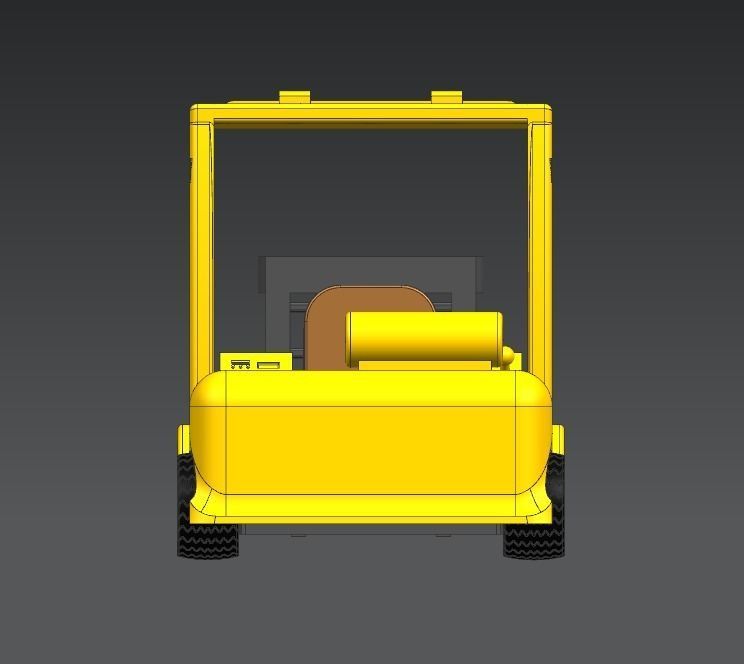 Forklift Assembly 3D print model_1