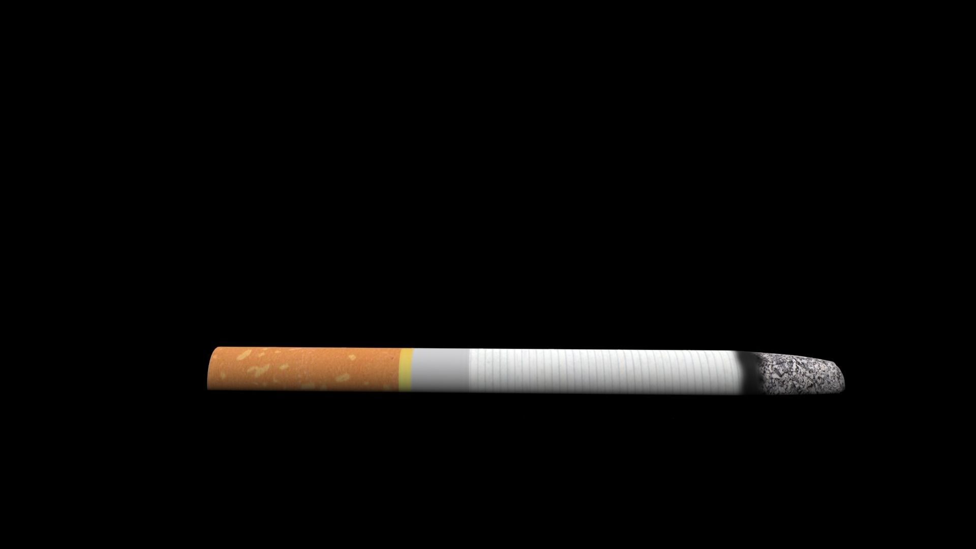 fog cigarette Cigarette and smoke fog 3D model