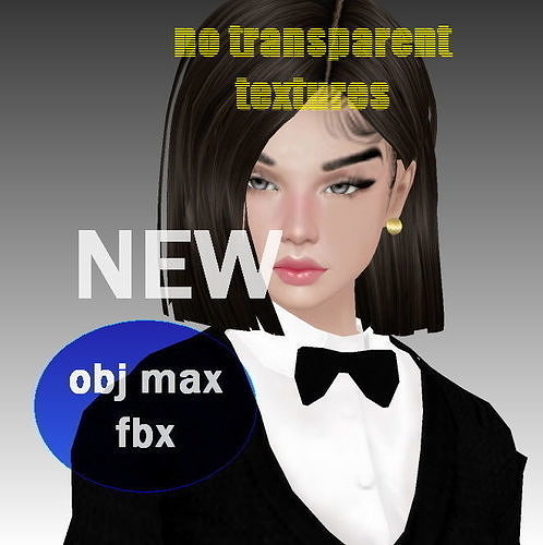 Girl Anime Low-poly 3D model