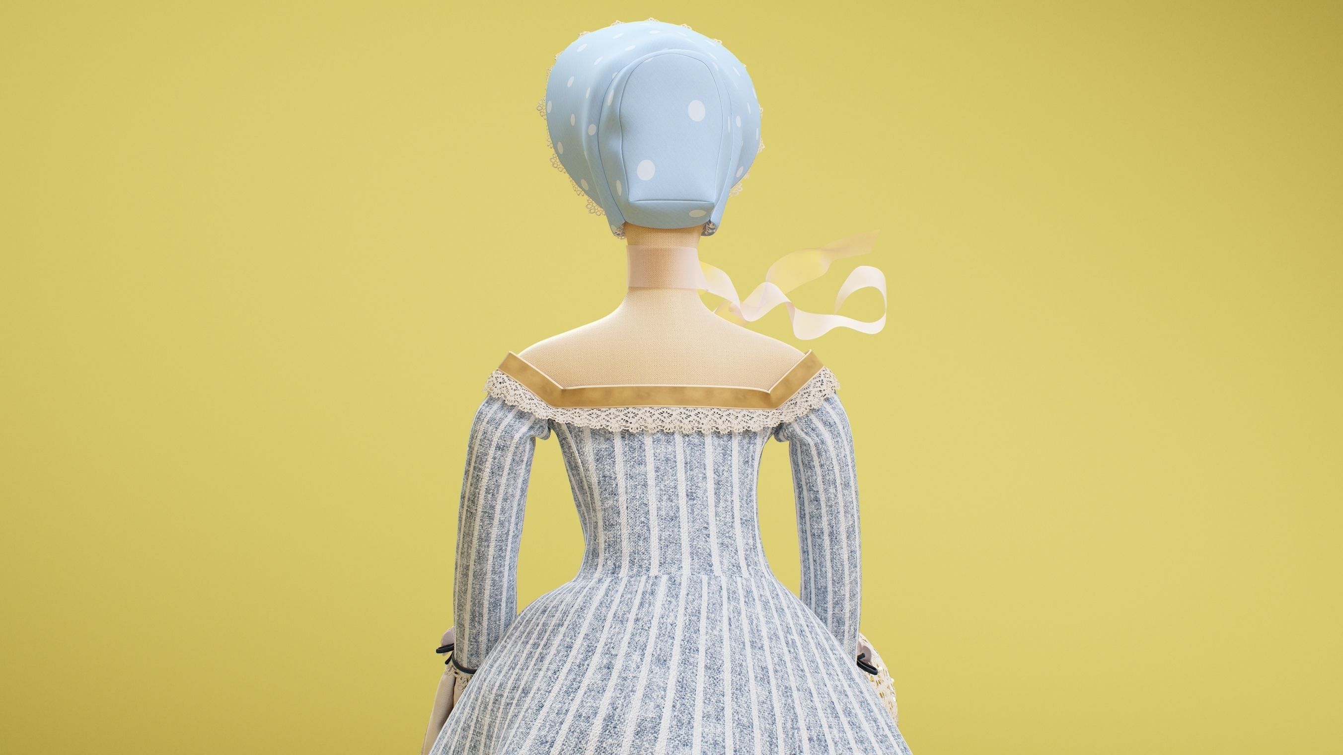 Tilda Doll 04 3D model_10