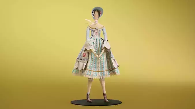 Tilda Doll 04 3D model